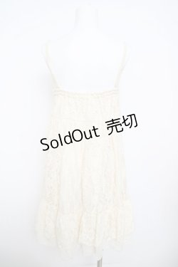 画像2: axes femme / レース切替ノースリチュニ  生成り Y-26-03-30-062-AX-OP-SZ-ZY