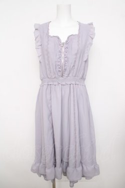 画像1: axes femme / ジップデザインワンピース  ラベンダー Y-26-03-30-067-AX-OP-SZ-ZY