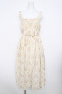 画像1: axes femme / 総柄マキシワンピース  生成り Y-26-03-30-069-AX-OP-SZ-ZY