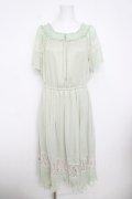 axes femme / 裾レース透けロングワンピース  ミント Y-26-03-30-071-AX-OP-SZ-ZY