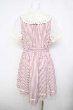 画像2: axes femme POETIQUE / ブロッキングストライプワンピース  ピンク Y-26-03-30-074-AX-OP-SZ-ZY