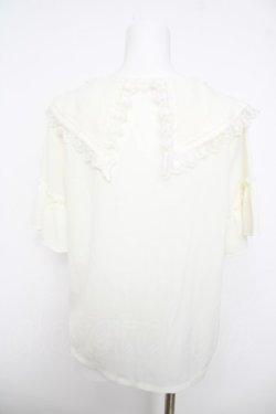 画像2: axes femme / パールビッグ襟ブラウス M 生成り Y-26-03-30-007-AX-BL-SZ-ZY