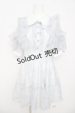 画像1: Rojita / 花柄半袖ミニワンピース  ブルー Y-26-03-30-089-LO-OP-SZ-ZY