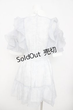 画像2: Rojita / 花柄半袖ミニワンピース  ブルー Y-26-03-30-089-LO-OP-SZ-ZY