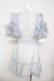 画像2: Rojita / 花柄半袖ミニワンピース  ブルー Y-26-03-30-089-LO-OP-SZ-ZY (2)