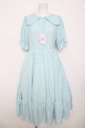 m petit by misako / TT*Mギンガムチェック半袖ワンピース M 中水色 Y-26-03-30-090-LO-OP-SZ-ZY