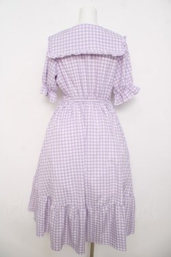 画像2: m petit by misako / TT*Mギンガムチェック半袖ワンピース M 中紫 Y-26-03-30-091-LO-OP-SZ-ZY