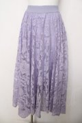 axes femme / レースサーキュラースカート M ラベンダー Y-26-03-30-097-AX-SK-SZ-ZY