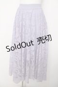 axes femme / レースサーキュラースカート M ラベンダー Y-26-03-30-097-AX-SK-SZ-ZY
