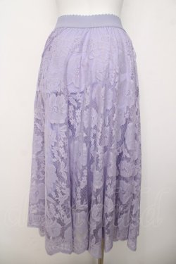 画像2: axes femme / レースサーキュラースカート M ラベンダー Y-26-03-30-097-AX-SK-SZ-ZY