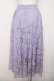 画像2: axes femme / レースサーキュラースカート M ラベンダー Y-26-03-30-097-AX-SK-SZ-ZY (2)