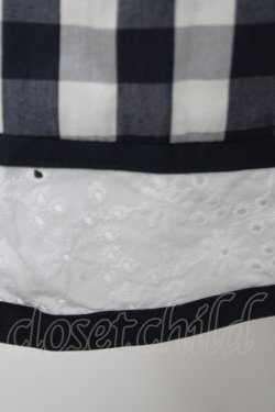 画像3: axes femme / リボンモチーフフレアスカート  紺 Y-26-03-30-099-AX-SK-SZ-ZY