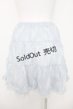 画像2: axes femme / シャドーチェックペチ的ミニスカート  サックス Y-26-03-30-100-AX-SK-SZ-ZY