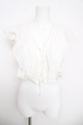 axes femme / ボリュームフリルボレロ  白 Y-26-03-30-016-AX-TO-SZ-ZY