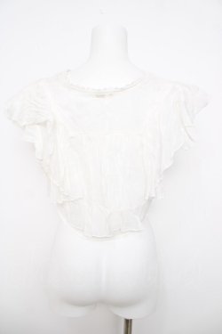 画像2: axes femme / ボリュームフリルボレロ  白 Y-26-03-30-016-AX-TO-SZ-ZY
