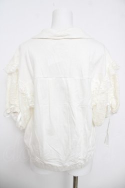 画像2: axes femme / レース袖ジャケット F 白 Y-26-03-30-017-AX-TO-SZ-ZY