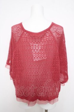 画像2: axes femme / 透かしサマーニット  ピンク Y-26-03-30-020-AX-TO-SZ-ZY