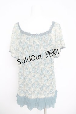 画像2: axes femme / 透かし花柄レーストップス  グリーン Y-26-03-30-023-AX-TO-SZ-ZY