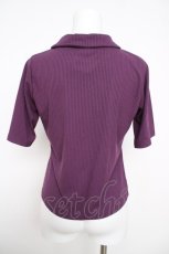 画像2: axes femme / 刺繍入ダブルジップトップス  パープル Y-26-03-30-029-AX-TO-SZ-ZS (2)