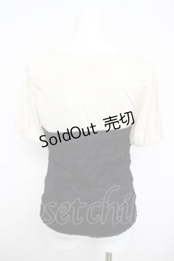 画像2: axes femme / ビスチェ切替トップス  黒 Y-26-03-30-033-AX-TO-SZ-ZY