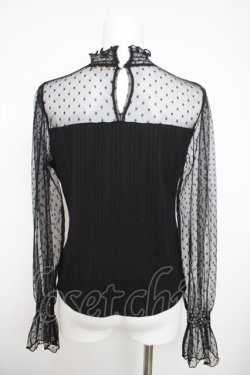 画像2: axes femme / シャーリングインナープルオーバー M 黒 Y-26-03-30-036-AX-TO-SZ-ZY