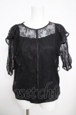 画像1: axes femme / 総レーストップス M 黒 Y-26-03-30-038-AX-TO-SZ-ZI (1)