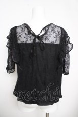画像2: axes femme / 総レーストップス M 黒 Y-26-03-30-038-AX-TO-SZ-ZI (2)