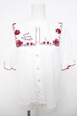 画像1: Amavel / Apple Cherryブラウス F 赤 Y-26-03-30-043-CA-BL-SZ-ZY
