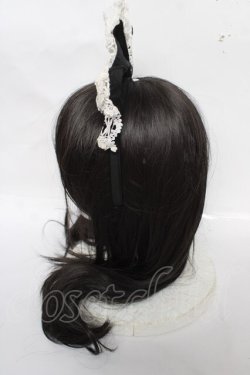 画像2: BABY, THE STARS SHINE BRIGHT / レースリボンカチューシャ  ブラック/ホワイト Y-26-04-01-044-BA-ZA-SZ-ZY