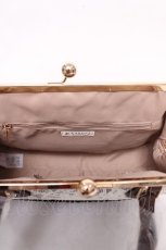 画像3: axes femme / レース重ねがま口ボストン  Dブラウン Y-26-04-01-050-AX-BG-SZ-ZY (3)