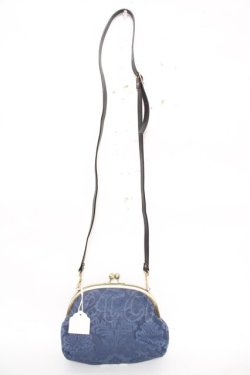 画像2: tellme / リボン付きガマグチバック  青 Y-26-04-01-051-LO-BG-SZ-ZY