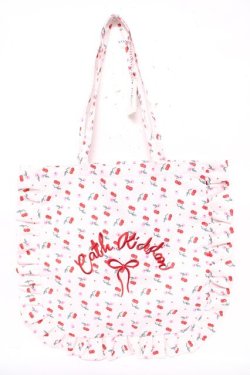 画像1: Cath Kidston / フリルトートバッグ  アイボリー Y-26-04-01-055-LO-BG-SZ-ZY