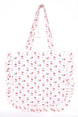 画像2: Cath Kidston / フリルトートバッグ  アイボリー Y-26-04-01-055-LO-BG-SZ-ZY