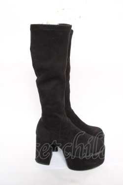 画像4: evelyn / オリジナル厚底ブーツ M 黒 Y-26-04-01-057-LO-SH-SZ-ZY