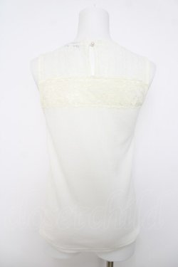 画像2: axes femme POETIQUE / レースビスチェ切替タンク M 白 Y-26-04-01-058-AX-TO-SZ-ZY