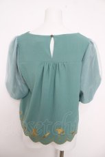 画像2: axes femme POETIQUE / Disneyアラジンブラウス M グリーン Y-26-04-01-064-AX-BL-SZ-ZI (2)
