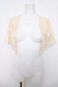 axes femme / レース使いボレロ  生成り Y-26-04-01-068-AX-TO-SZ-ZY