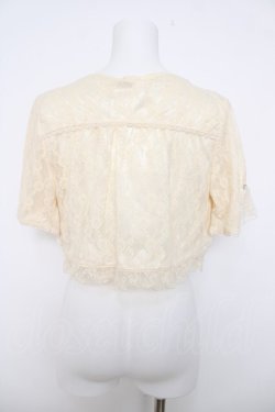 画像2: axes femme / レース使いボレロ  生成り Y-26-04-01-068-AX-TO-SZ-ZY