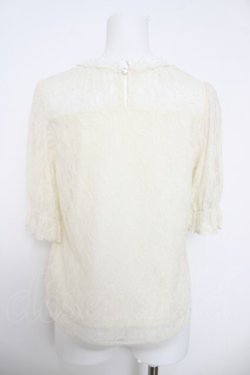 画像2: axes femme / 総レースプルオーバー M 生成り Y-26-04-01-070-AX-TO-SZ-ZY