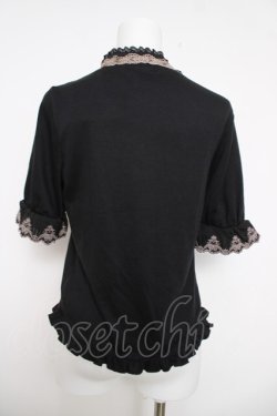 画像2: axes femme / レイヤード風ブロッキングプルオーバー M 黒 Y-26-04-01-073-AX-TO-SZ-ZY