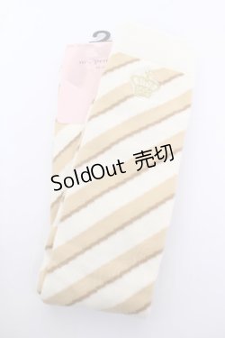 画像1: m petit by misako / AMOVKナナメSTクラウン 23-25cm 濃白 Y-26-04-01-013-LO-ZA-SZ-ZY