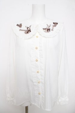 画像1: Amavel / Candy Rabbit ブラウス F ブラウン Y-26-04-01-081-CA-BL-SZ-ZY