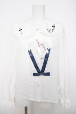 画像1: Amavel / カトラリー刺繍ブラウス  白 Y-26-04-01-082-CA-BL-SZ-ZY (1)