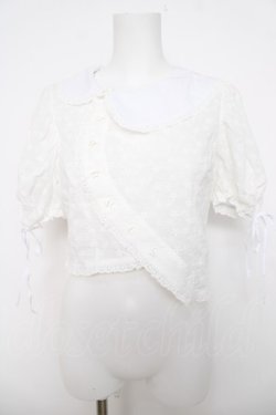 画像1: lilLilly / アシンメトリーブラウス F ホワイト Y-26-04-01-084-LO-BL-SZ-ZY