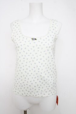 画像1: Fi.n.t / ローズモチーフ付き小花柄タンクトップ F ラベンダー Y-26-04-01-088-CA-TO-SZ-ZY