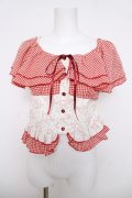 lilLilly / 【airi×Starry】フェアリーホイップブラウス F レッド Y-26-04-01-089-LO-BL-SZ-ZY