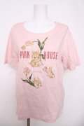 PINK HOUSE / チューリップうさぎプリントカットソー F ピンク Y-26-04-01-092-LO-TO-SZ-ZY