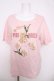画像1: PINK HOUSE / チューリップうさぎプリントカットソー F ピンク Y-26-04-01-092-LO-TO-SZ-ZY (1)