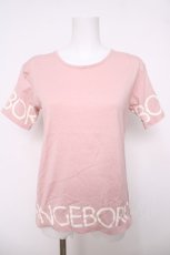 画像1: INGEBORG / ロゴpt半袖カットソー F ピンク Y-26-04-01-094-LO-TO-SZ-ZY (1)