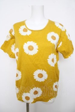 画像1: PINK HOUSE / ひまわり柄Tシャツ F イエロー Y-26-04-01-097-LO-TO-SZ-ZY